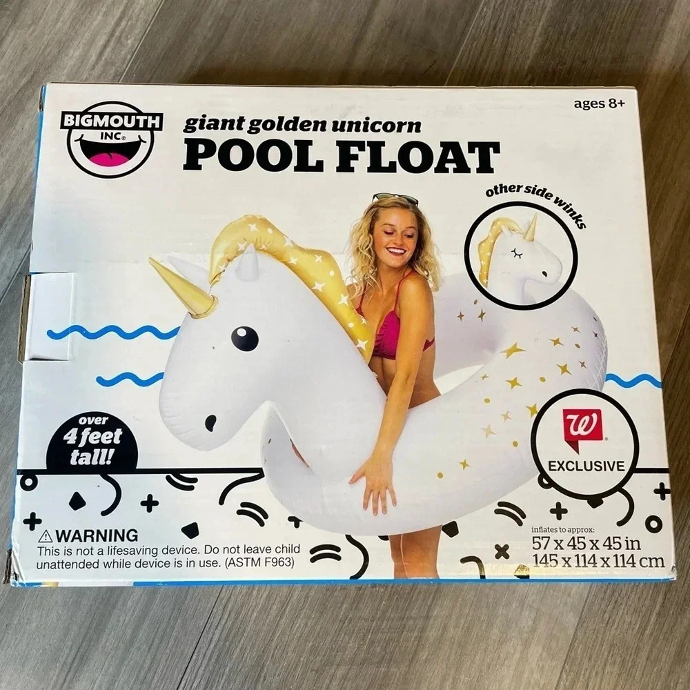 Big Mouth Inc | @ Giant Unicorn Pool Float NIB - Picture 2 of 2